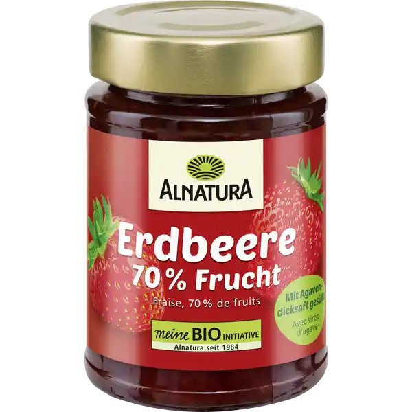 Bio Fruchtaufstrich Erdbeere mit Agavendicksaft
