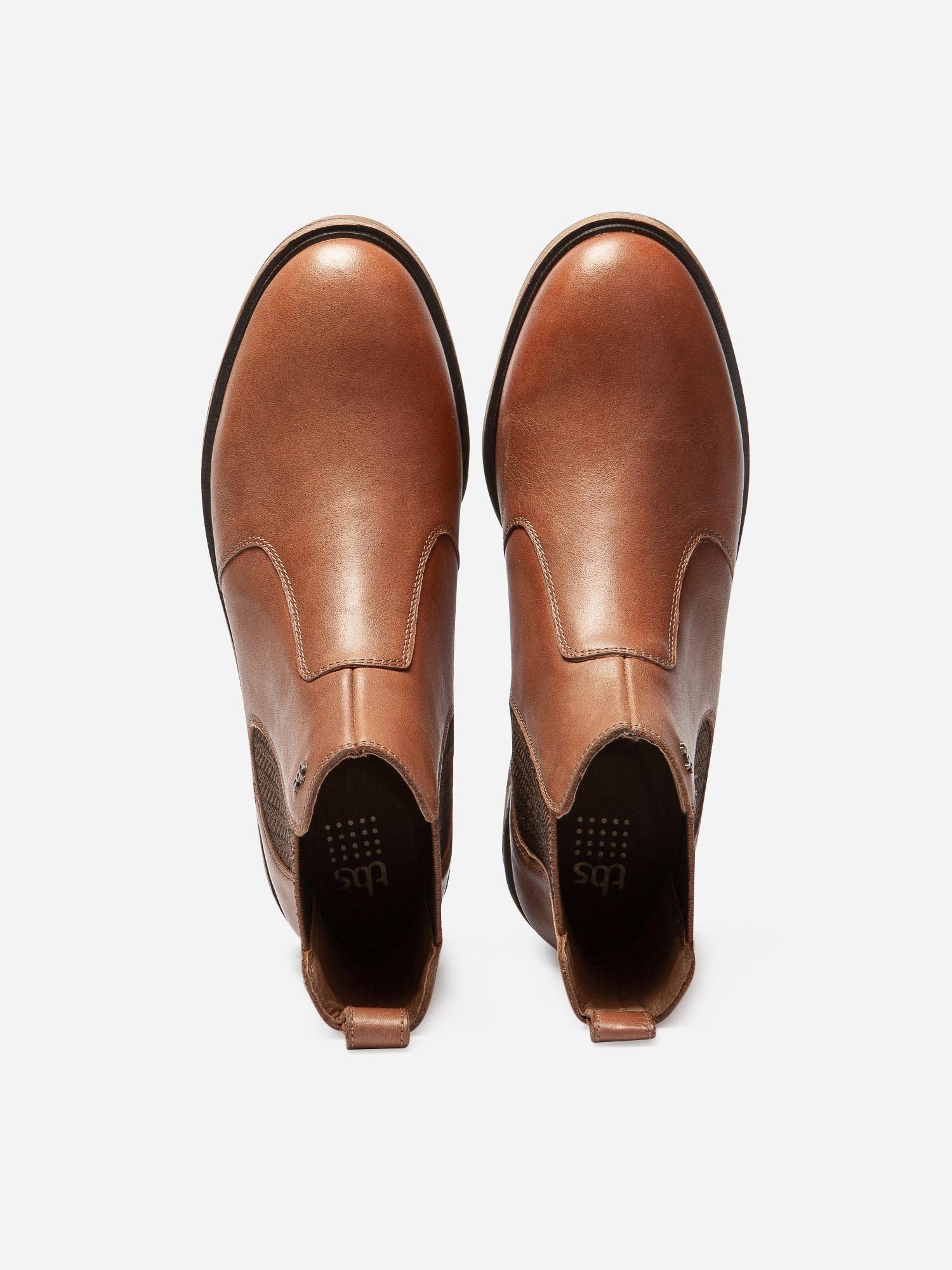 Chelsea Boots Femme Confort Cuir Marron
