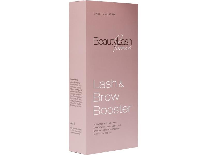 BeautyLash Wimpernserum Beauty Lash Iconic Booster Transpar Stimulierende Wimpern- und Augenbrauentusche sorgt für Haarwachstum