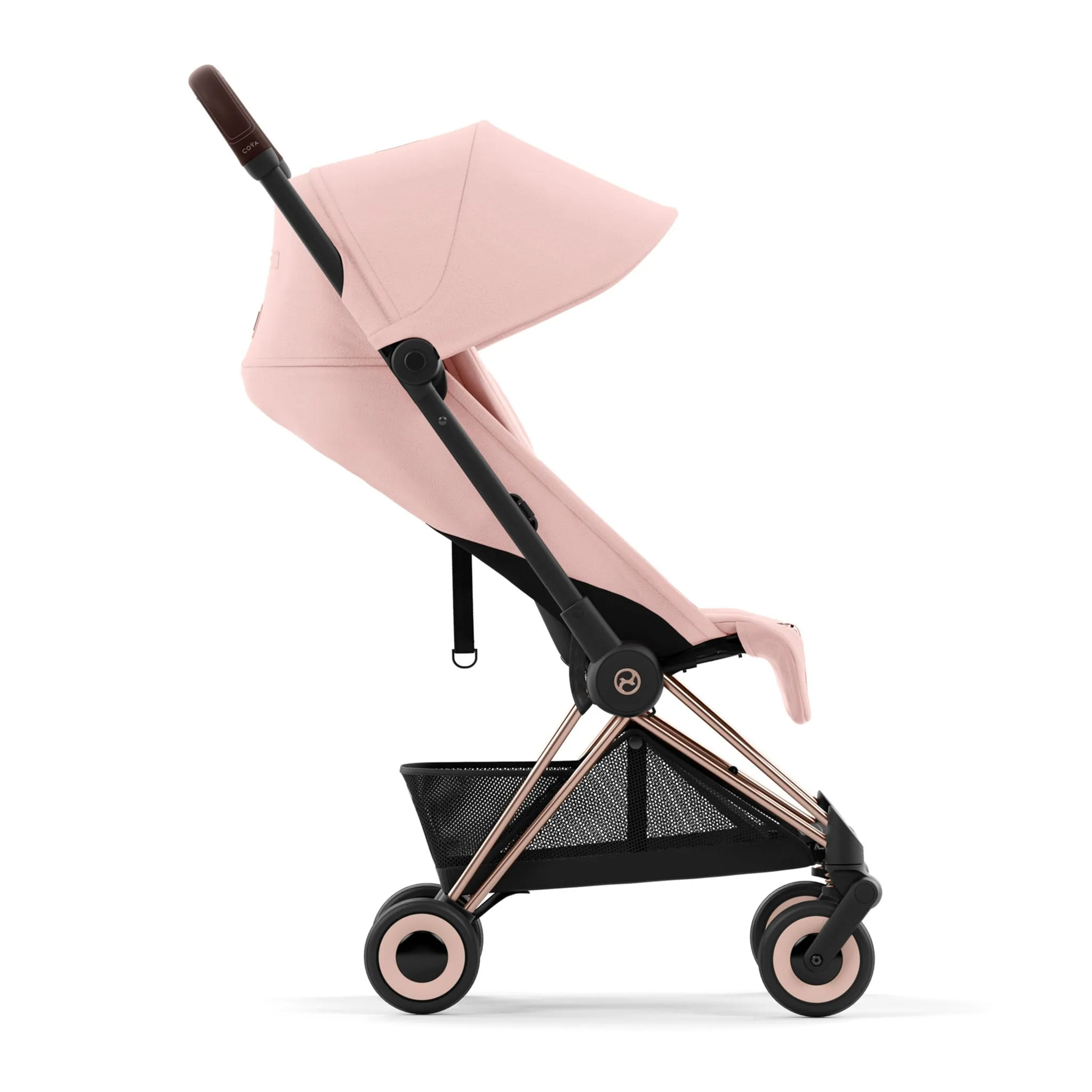 Cybex Poussette Coya - Cadre or rose avec siège rose pêche