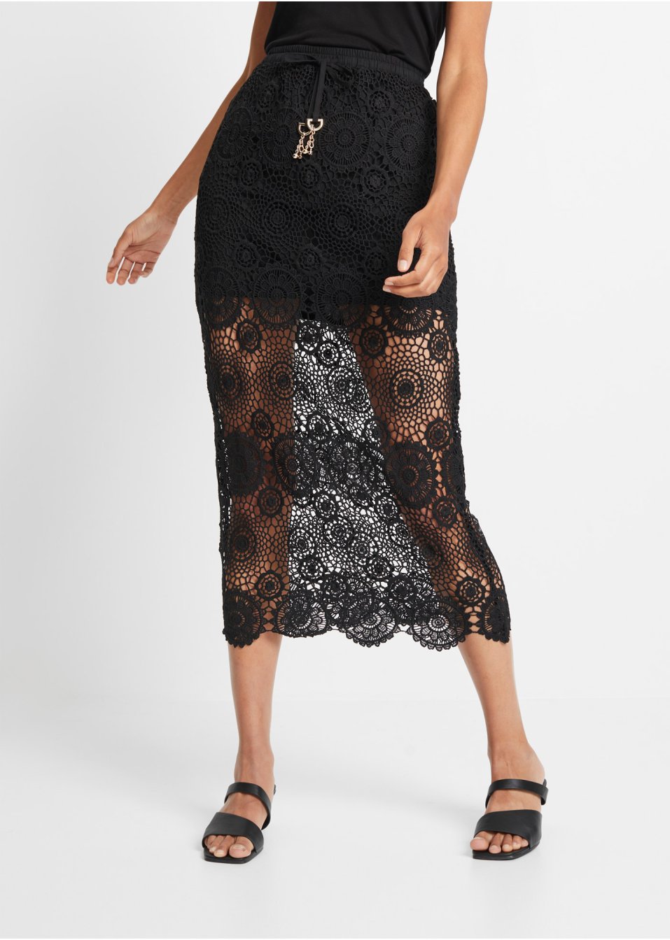 Jupe longue en crochet