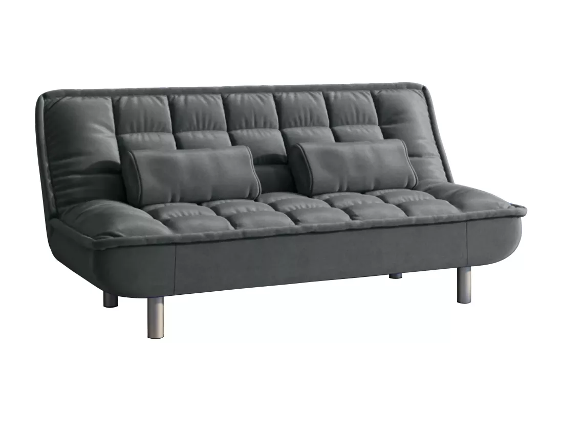 Canapé convertible clic-clac MISHAN en tissu - Gris