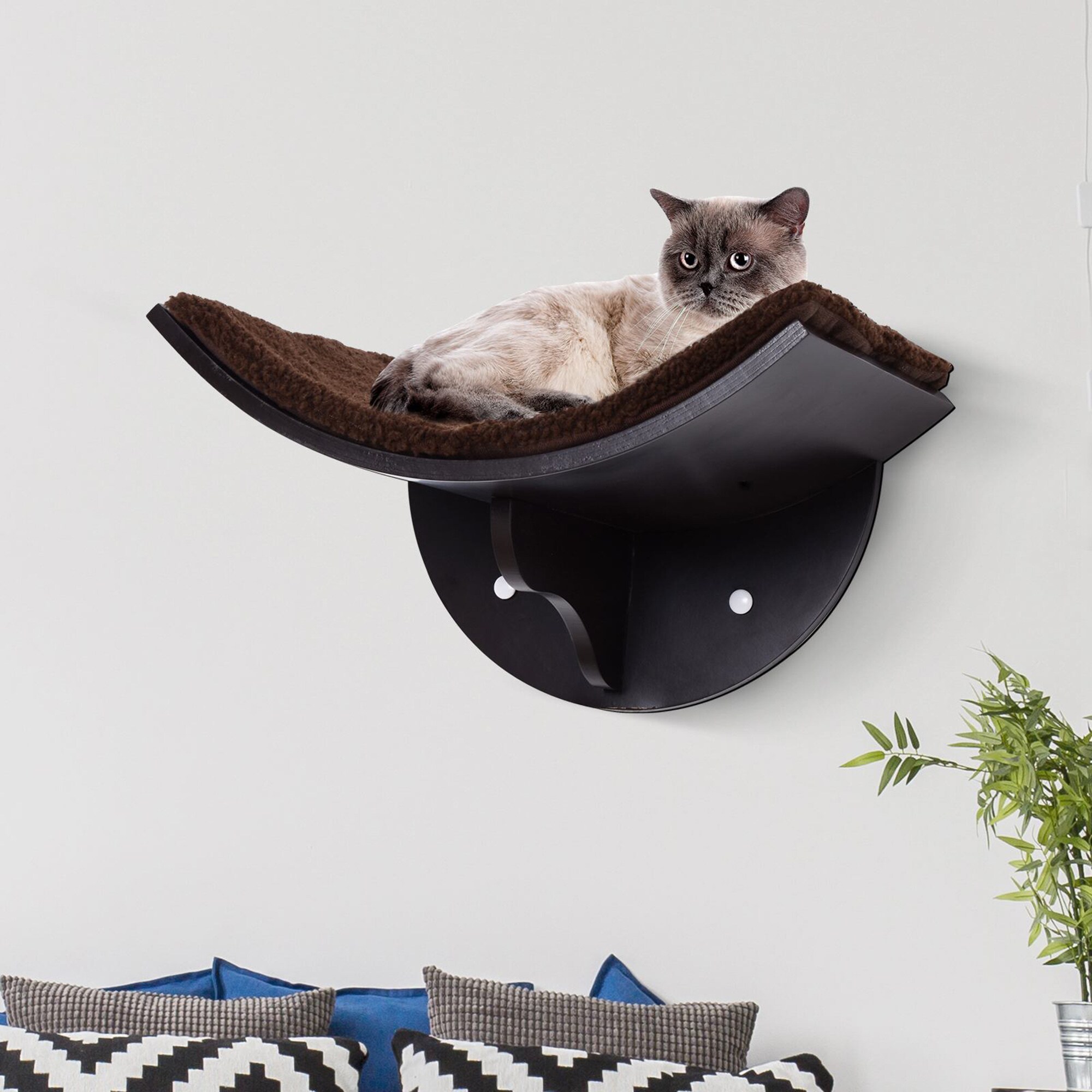 PawHut Katzenbett für Wandmontage 41L x 28B x 21H cm