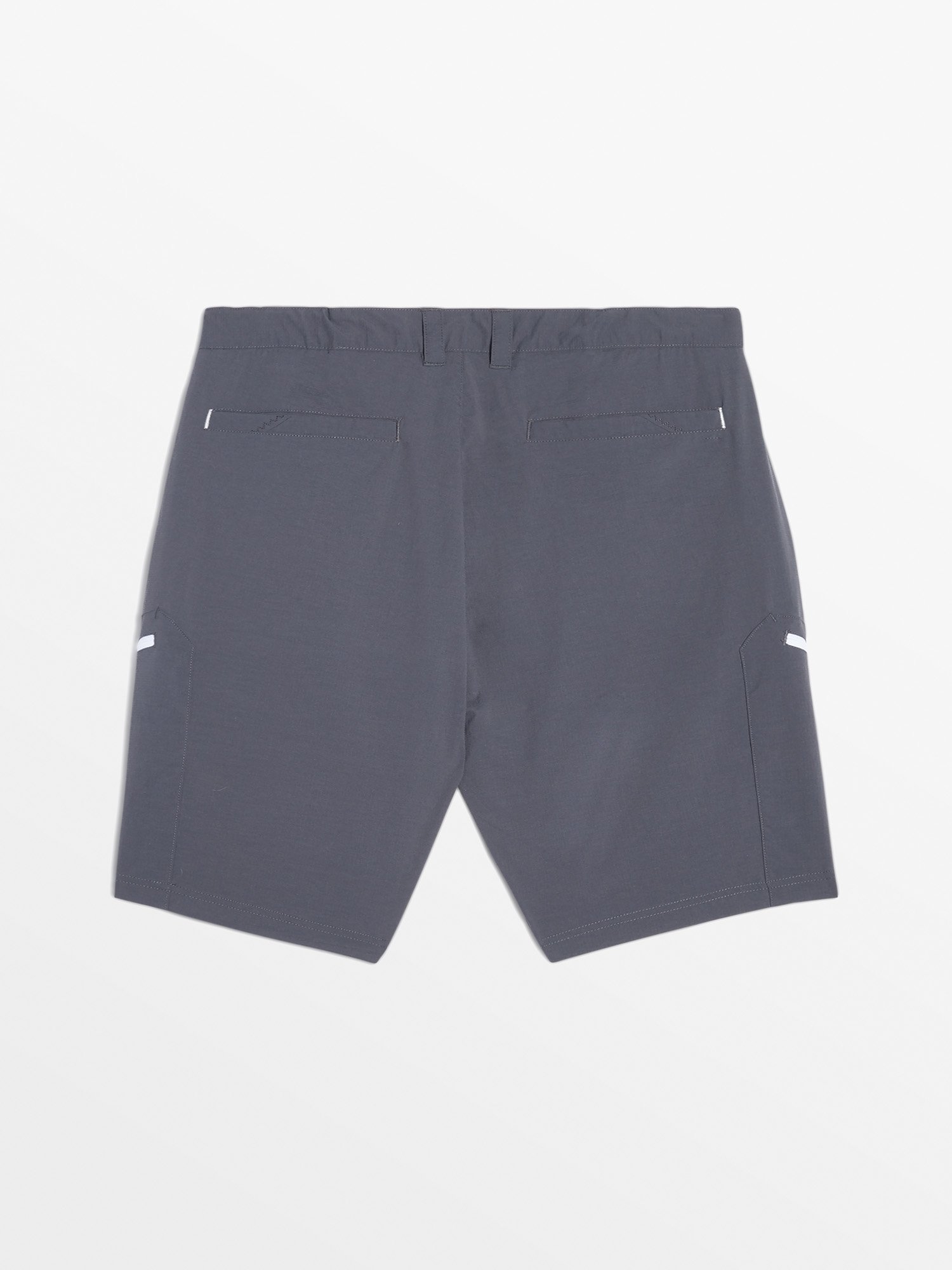Short Homme Ceinture Elastiquée Avec Poches Graphite