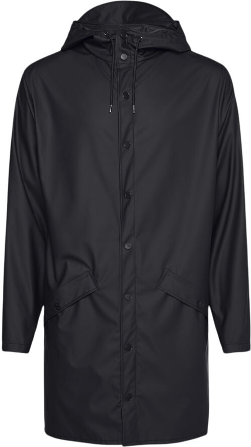 Rains Long Jacket Black