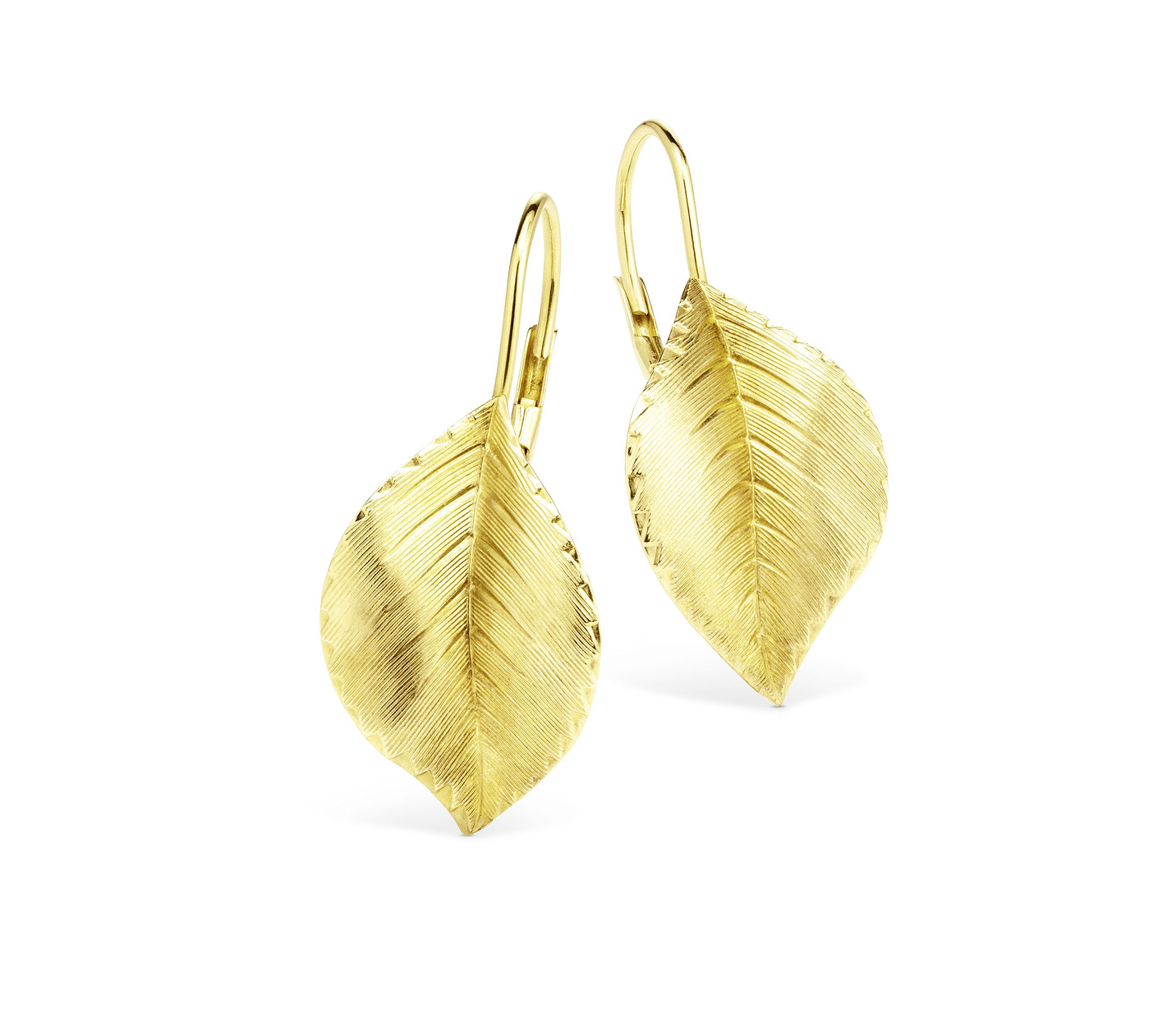 Ohrringe im Blatt-Design