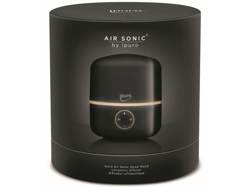 ipuro Aromavernebler Air Sonic Good Mood Schwarz Duftverdampfer mit Fernbedienung
