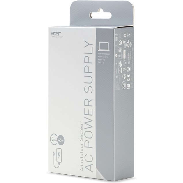Acer AC Adapter 65W adaptateur de puissance & onduleur Intérieure Noir