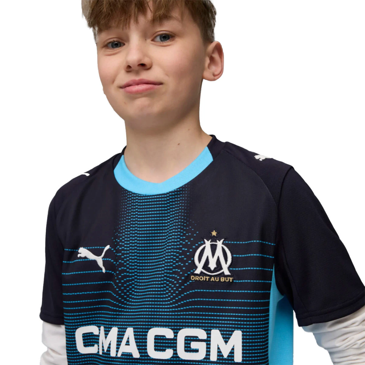 Camisola Puma Olympique Marselha Segundo Equipamento 2025-2026 Criança
