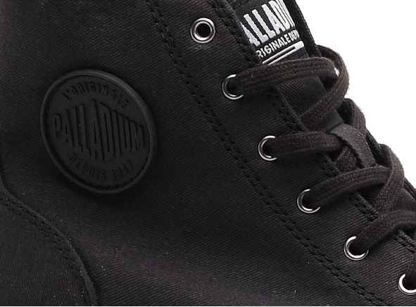 Palladium boots bottine plates femme pallabase twill noir