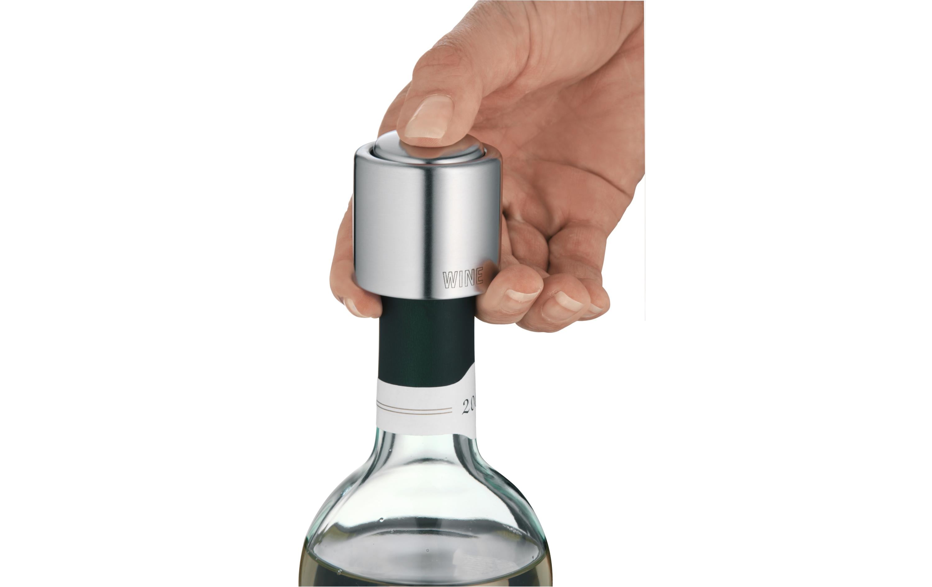 Weinflaschenverschluss Clever & More SilberAccessoire für Weinliebhaber