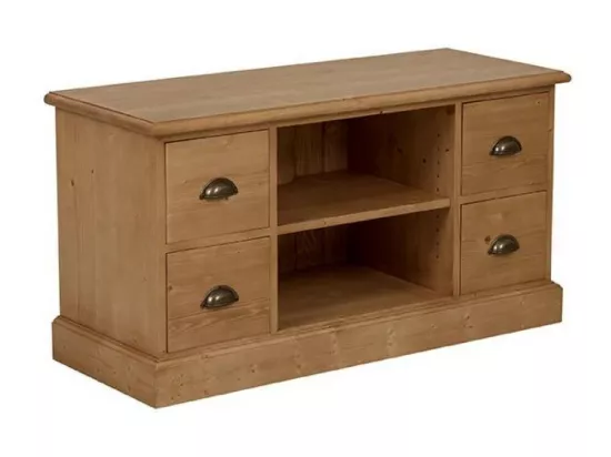 Meuble tv/hifi 4 tiroirs Bois Marron - Natural Interior's