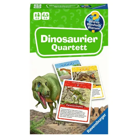 Ravensburger Mitbringspiel - 22359 - Wieso? Weshalb? Warum? Dinosaurier Quartett