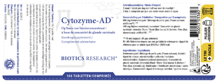 Biotics Cytozyme-AD Tabletten 180TB