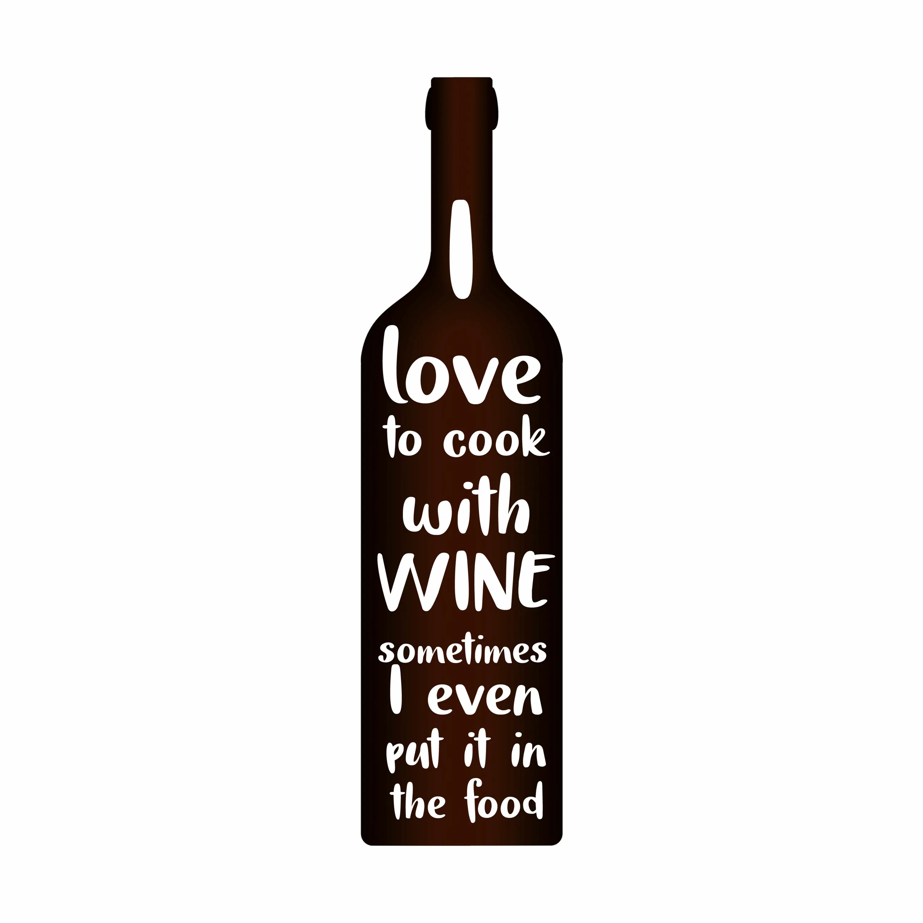 Poster&Frame Plakat I Love To Cook With Wine