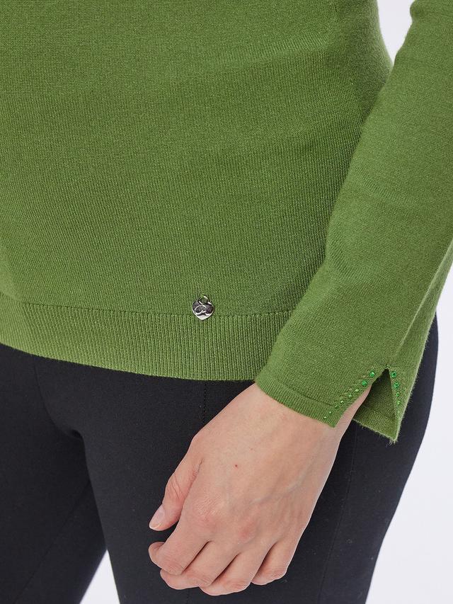 Feinstrick Pullover Zipkragen