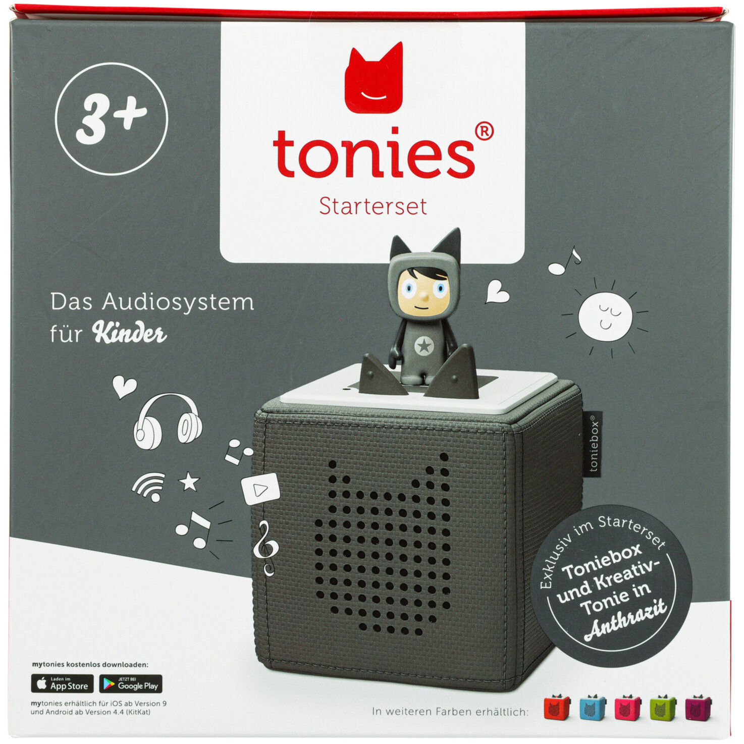 Tonies Toniebox Starterset anthrazit (Deutsch)