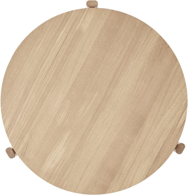 Audo Copenhagen Passage Lounge Table, Ø70, Natural Brun
