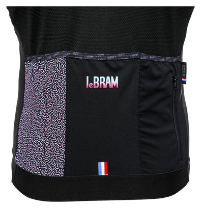 Maillot Manches Courtes LeBram Aspin Noir Bleu Rose