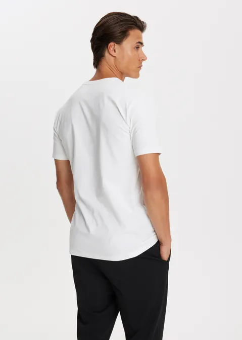 T-shirt met logo print wit (WIT)