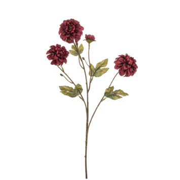 Dahlia spray burgundy 65cm