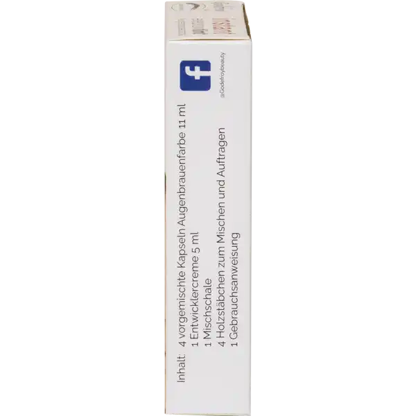 Instant Eyebrow Tint Komplett-Set für permanente Augenbrauen-Färbung hellbraun