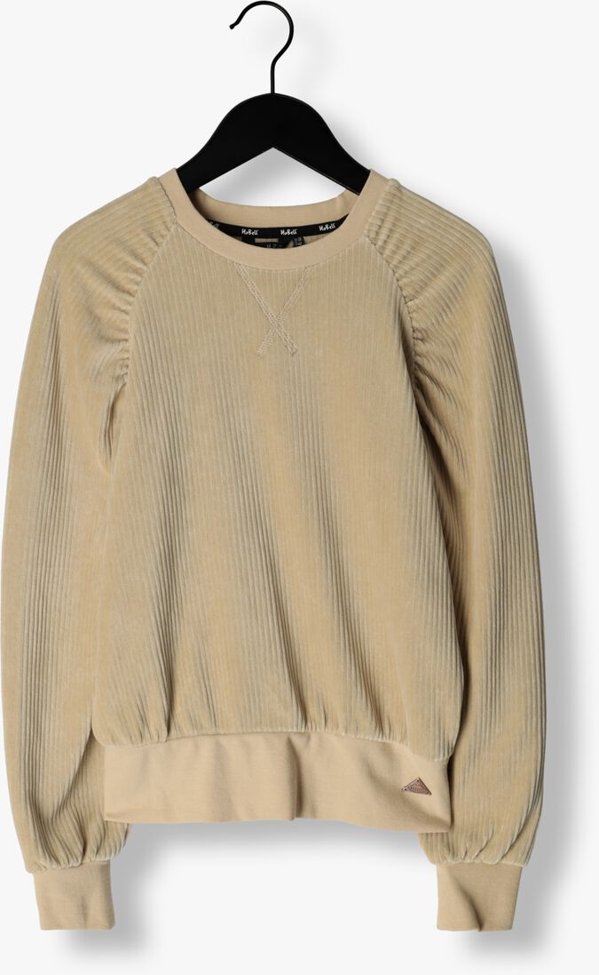 NOBELL beige nobell sweater kay girls velvet rib sweater beige