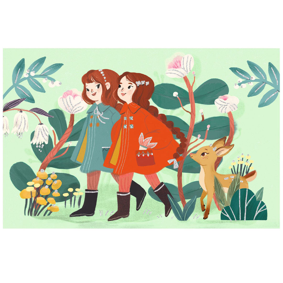 djeco verjaardagsuitnodigingen garden friends - 8st