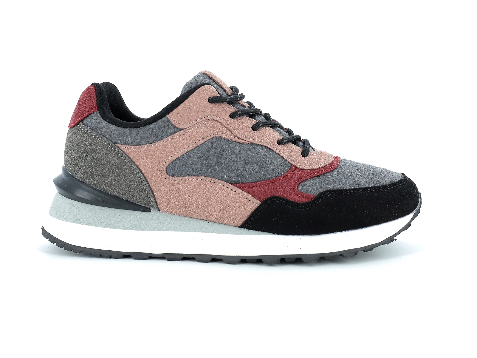 T brand-THEOBASK Synthétique Gris-Rose
