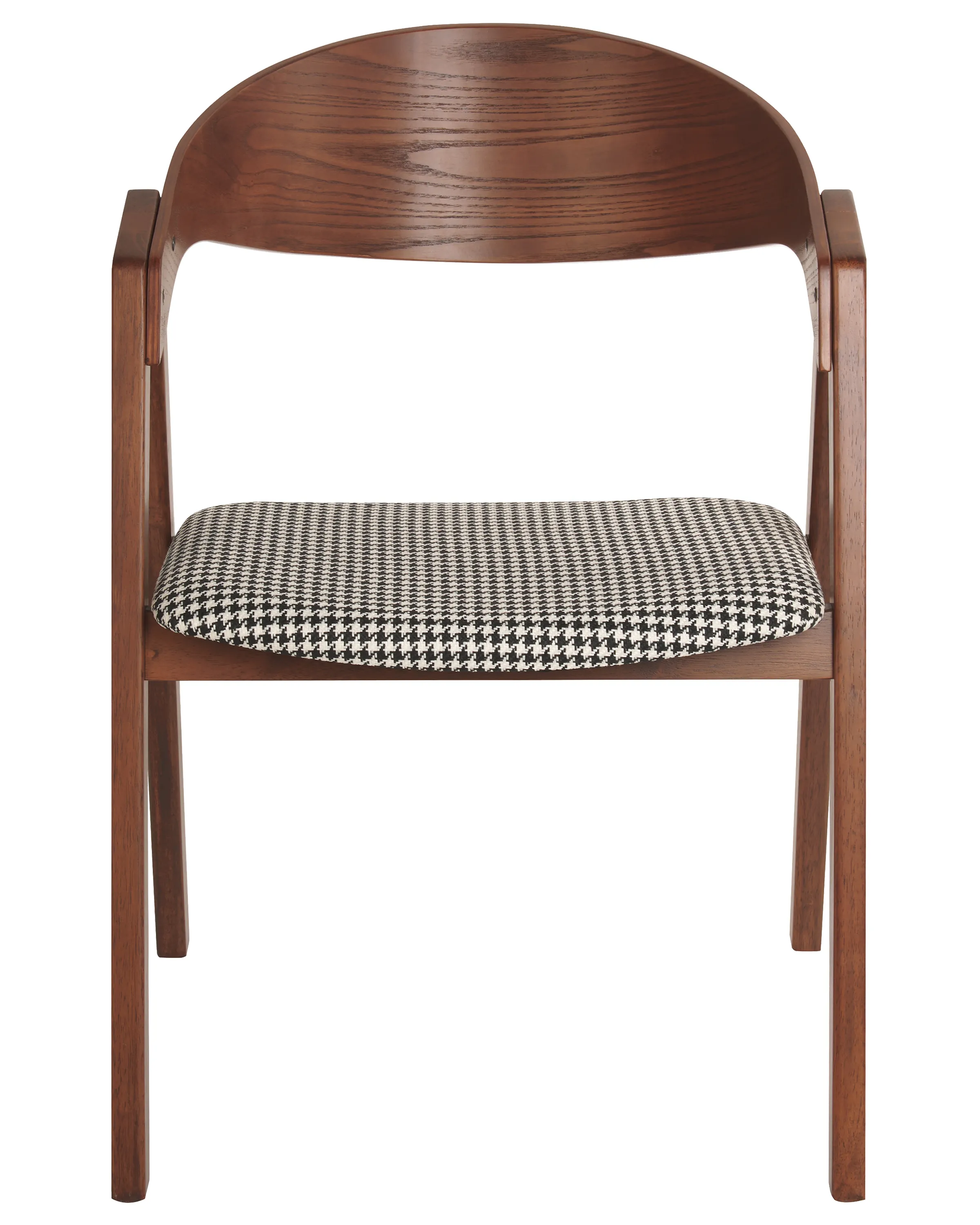 Set van 2 eetkamerstoelen YUBA Hout Zwart/wit