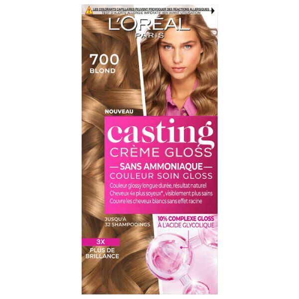 Casting Crème Gloss Châtain · Couleur soin, reflets ultra brillants