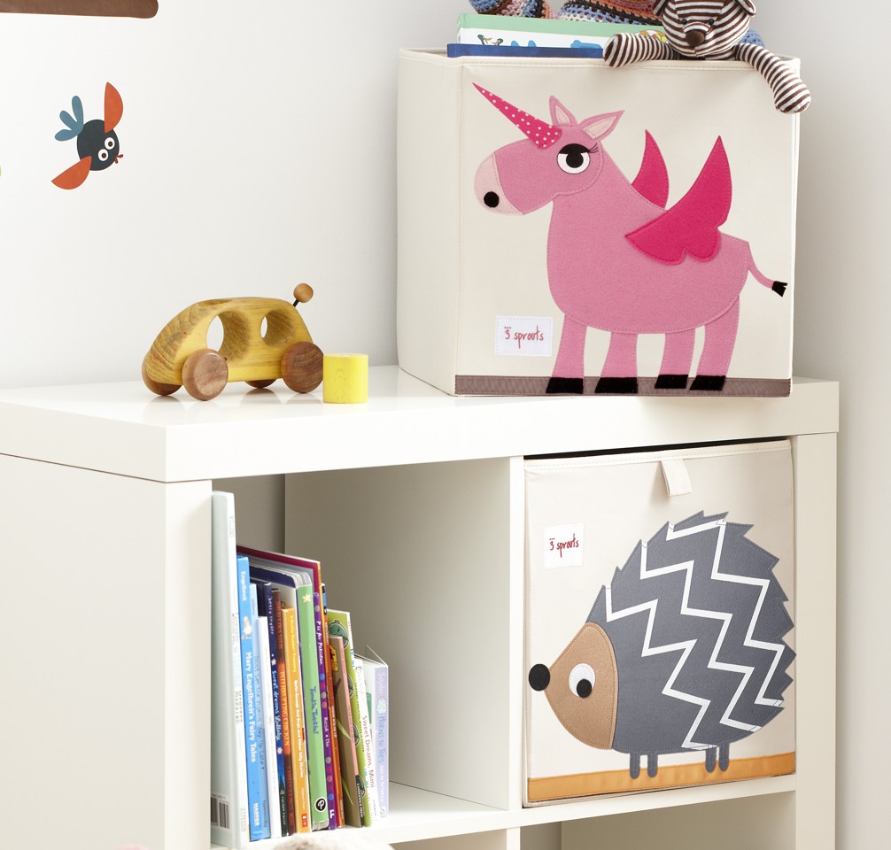 3 Sprouts - Storage Box - Pink Unicorn
