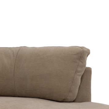 KARWEI hoekbank Ace taupe stof met verlenging rechts