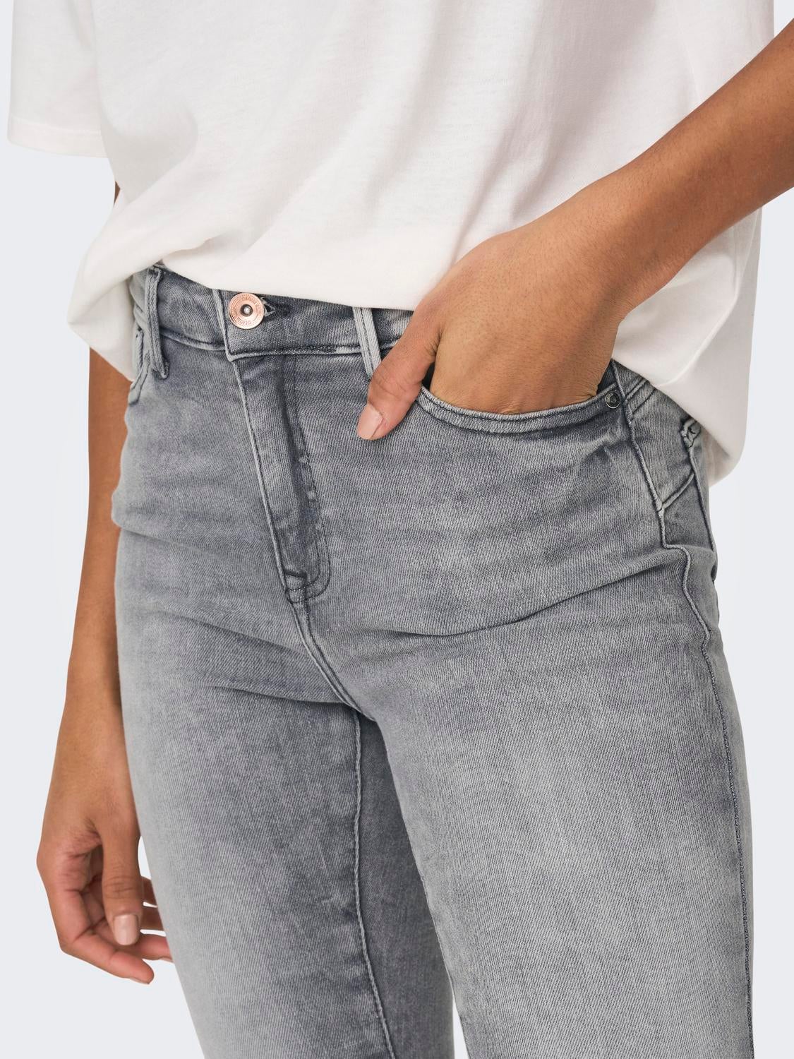 ONLPOWER Mittlere Taille Skinny Fit Jeans Grey Denim