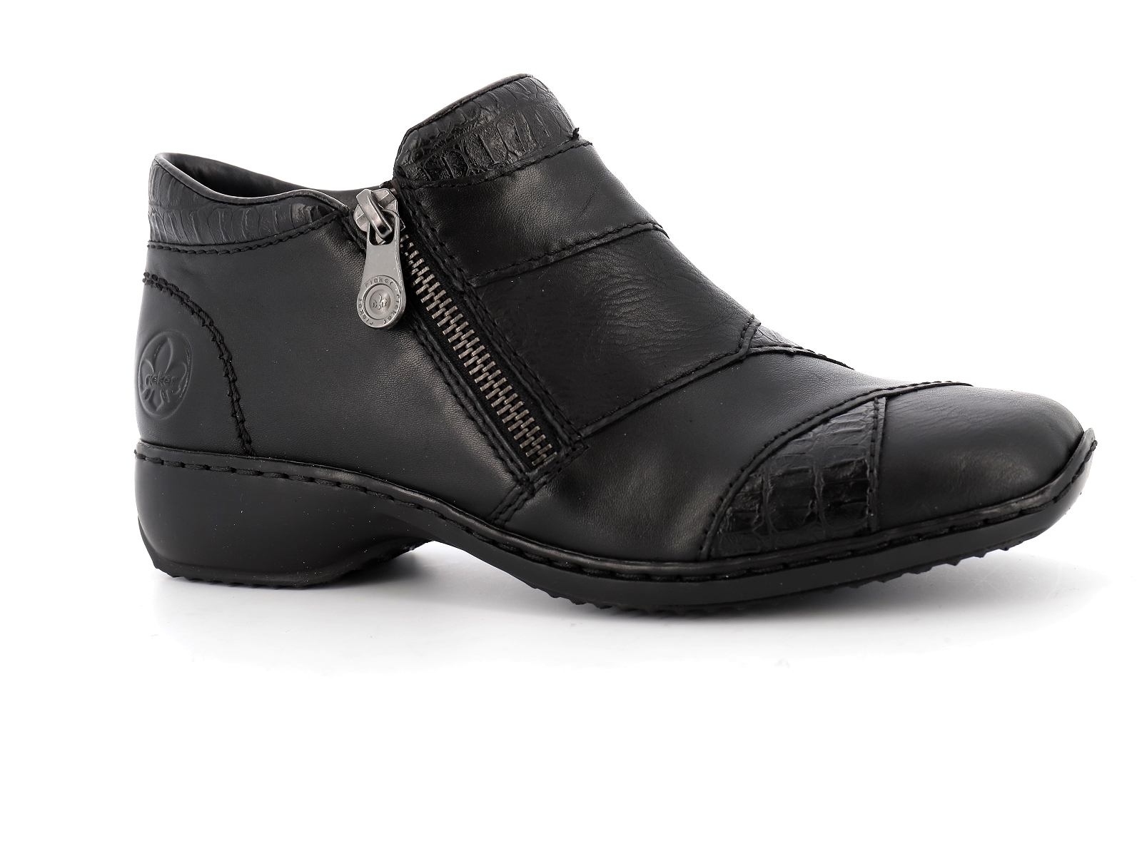 Rieker-L3871 Synthétique Noir