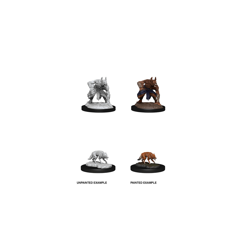 D&D Nolzur's Marvelous Unpainted Miniatures: Jackalwere & Jackal