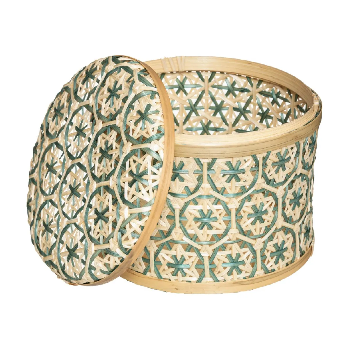 Atmosphera, Createur D'Interieur Atmosphera Boîte Folk (Lot de 2) Bleu Vert