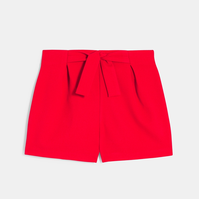Short chic rouge Fille