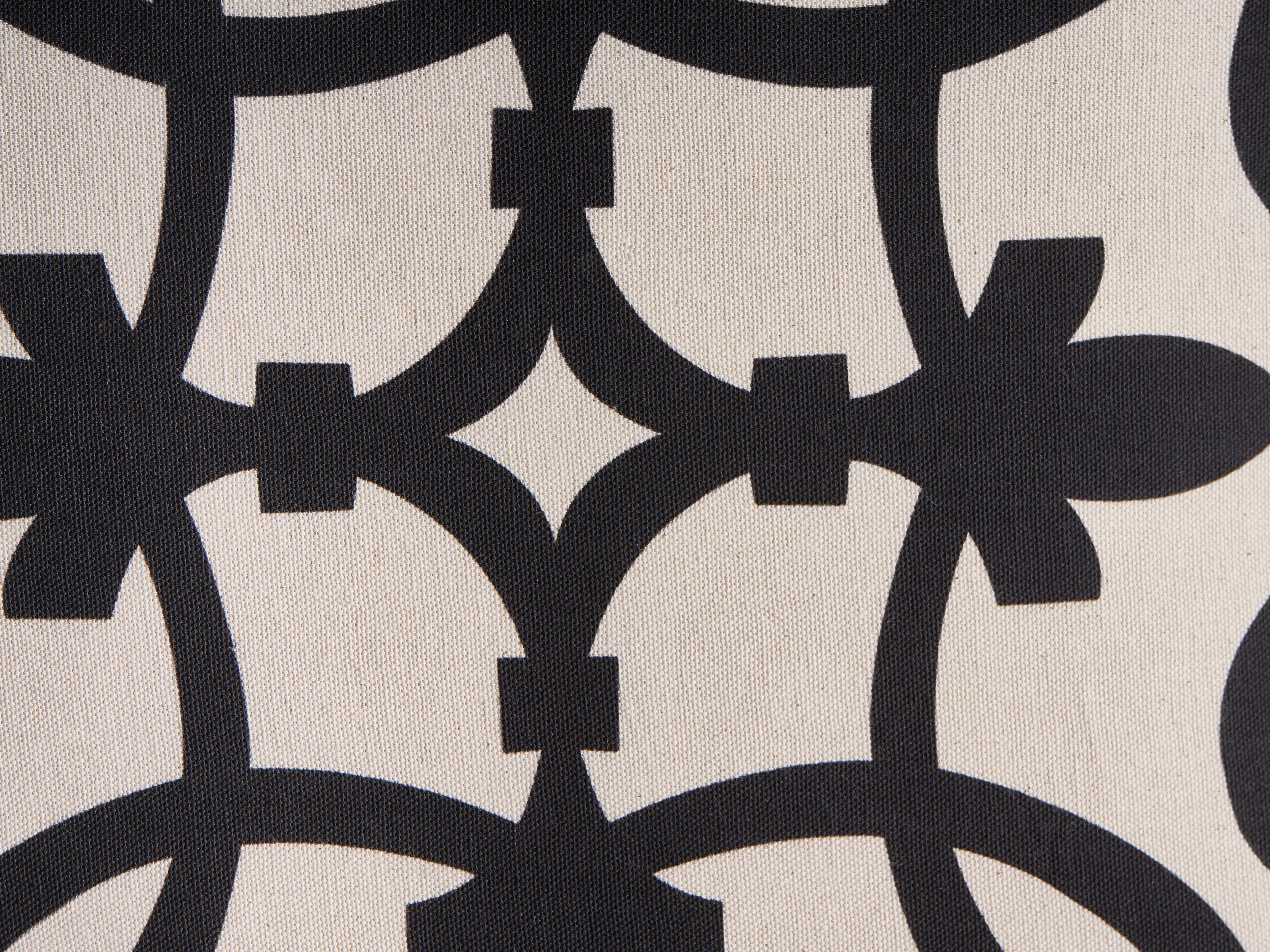 Set van 3 sierkussens MERBAU Katoen 45 x 45 cm Zwart/beige abstract patroon