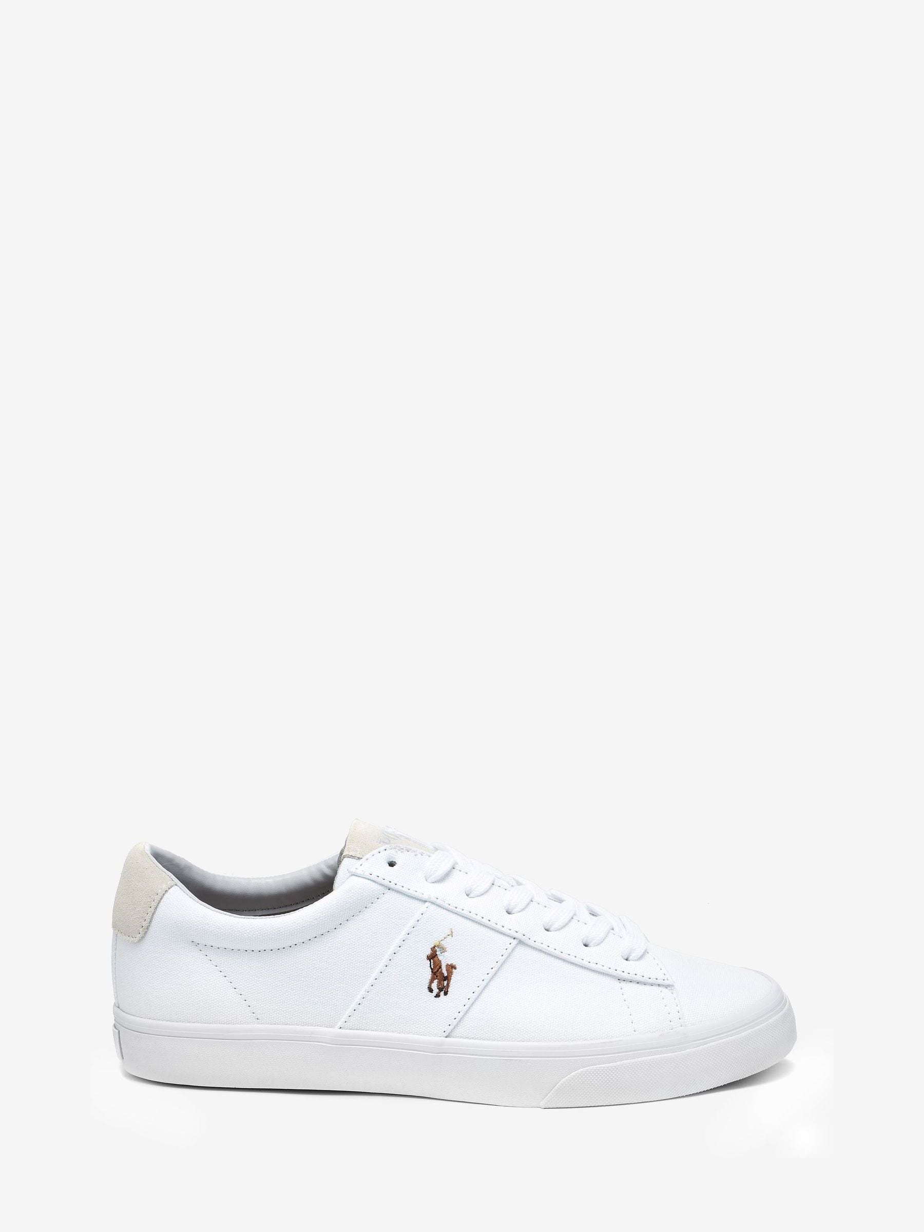 Wit - Polo Ralph Lauren Sayer canvas sneakers