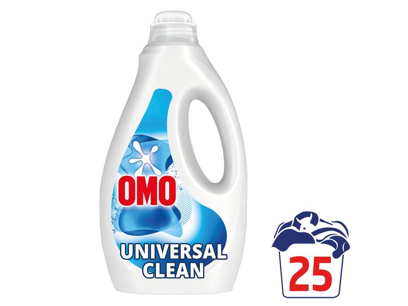 Omo Flüssigwaschmittel Universal Clean 2 x 1.132 l Flüssigwaschmittel universell einsetzbar für alle Textilien