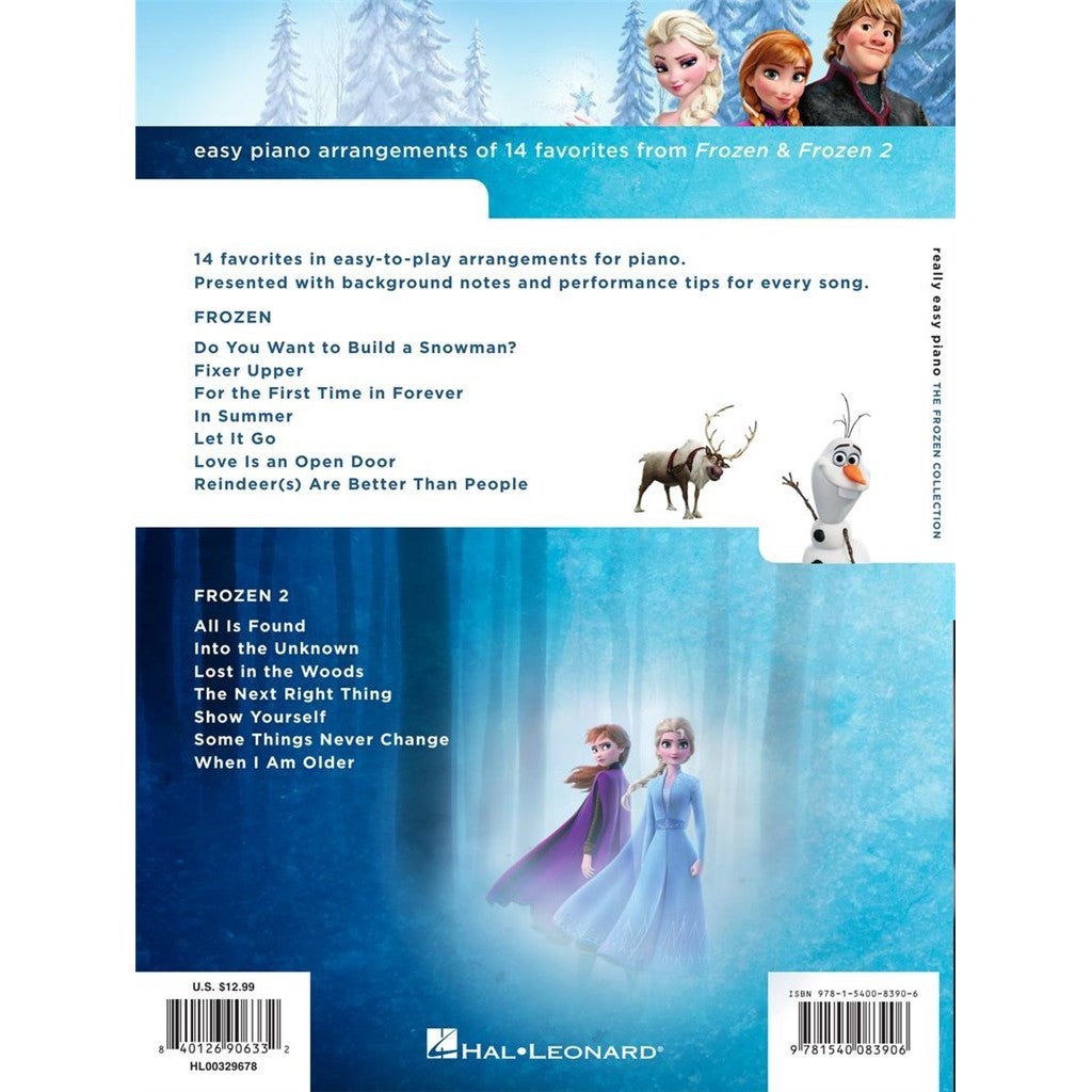 Hal Leonard Really Easy Piano The Frozen Collection songboek voor piano
