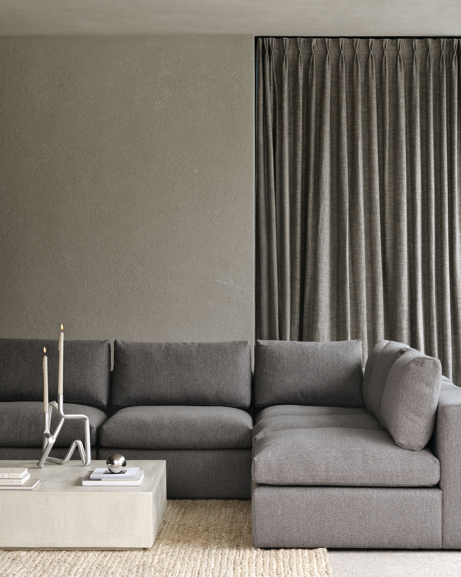 Ethnicraft - Sofa Mellow - hoek - granite eco