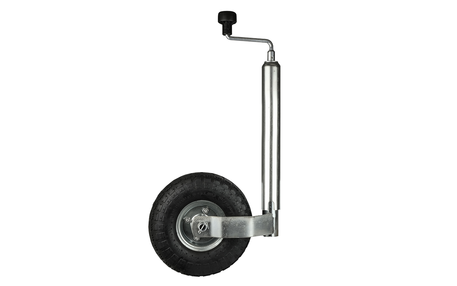 LAS Stützrad mit Kurbel 48 mm Luftreifen