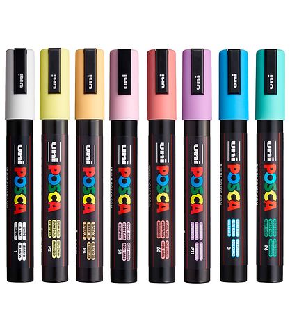 Posca Tuscher - PC-5M - 8 stk. - Afd?mpede Farver