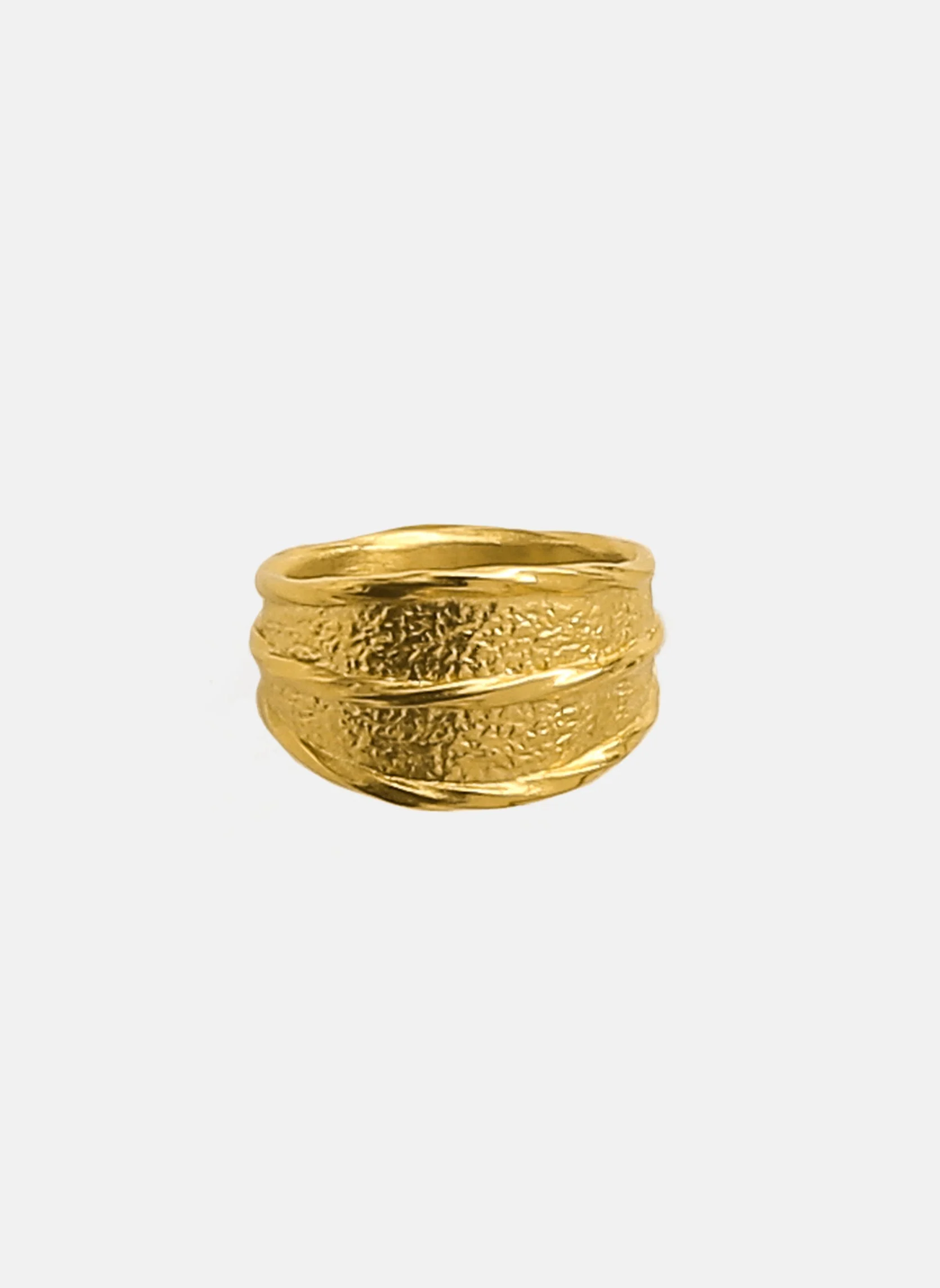 OCEANE - Bague large oceane | Doré