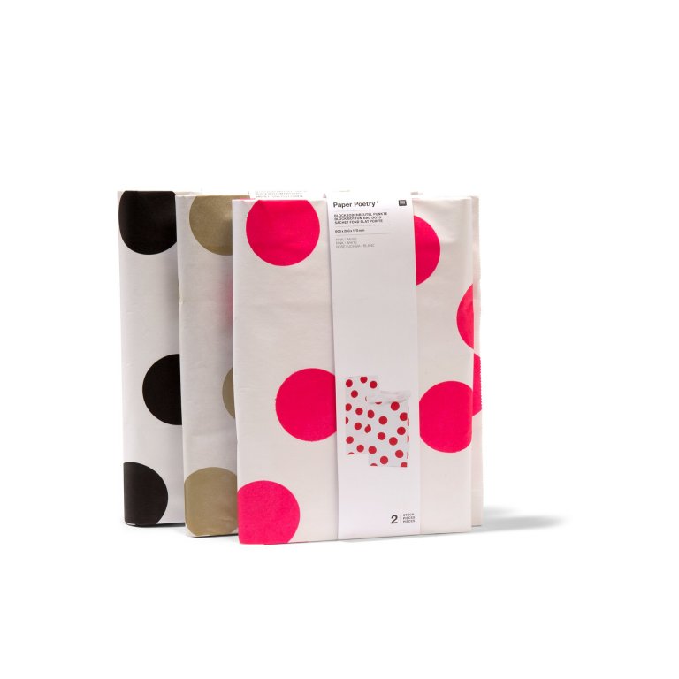 Paper Poetry Bodenbeutel gepunktet L