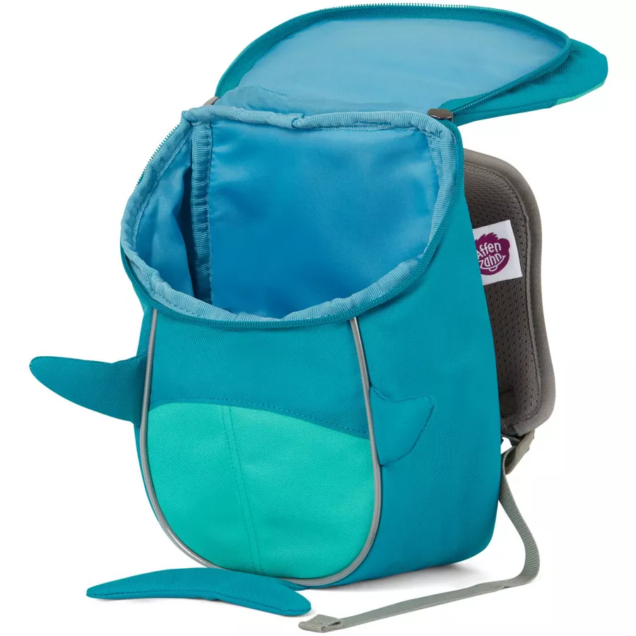 Affenzahn Kleine Freunde - Kinderrucksack: Hai, türkis
