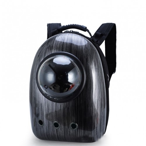 Mochila preta para transportar animais de estimação