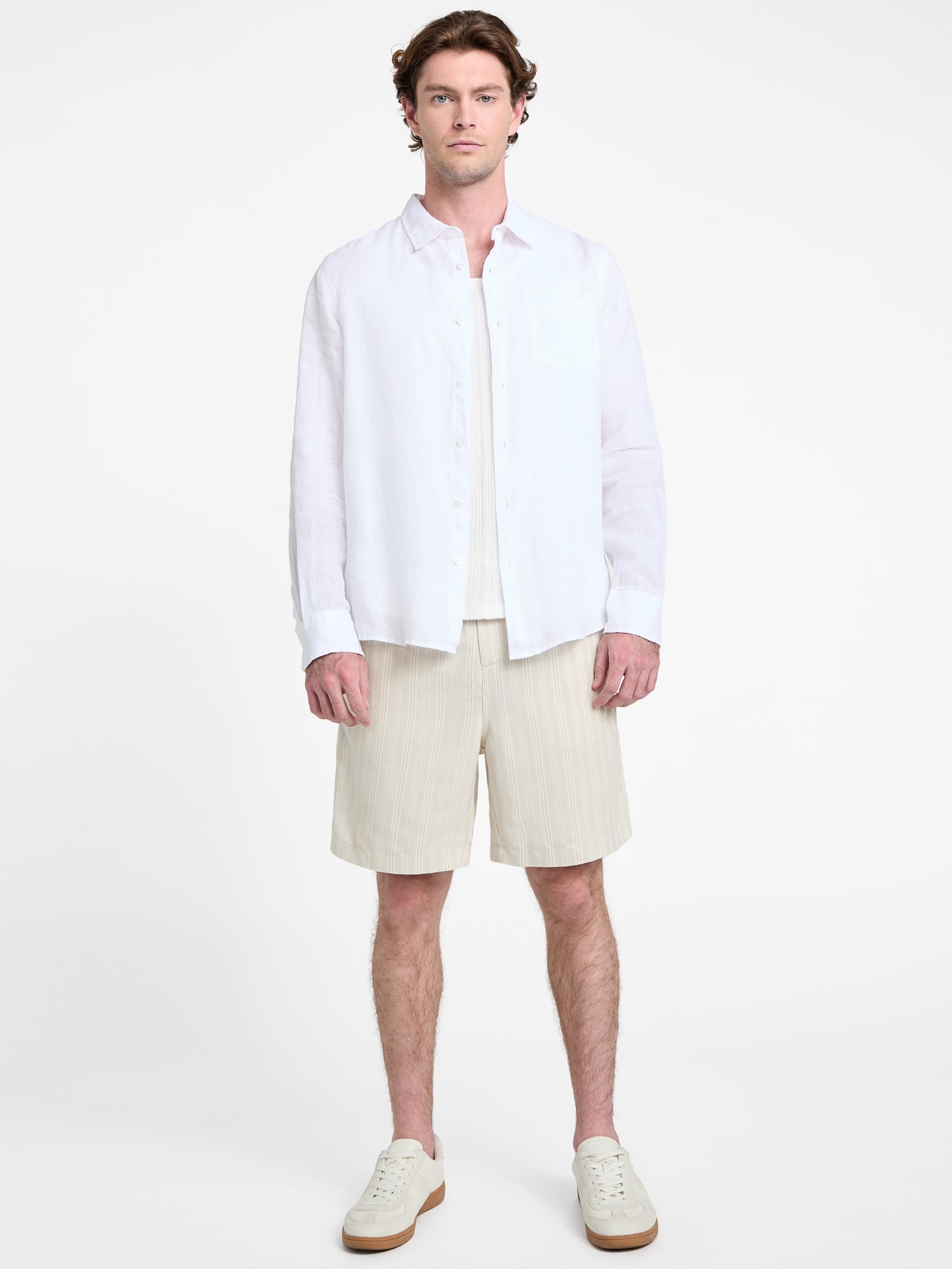 Camisa Eco Napa em mistura de linho